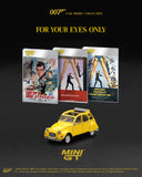 (Pre-Order) 1:64 Citroën 2CV "For Your Eyes Only" -- James Bond Collection -- Mini GT