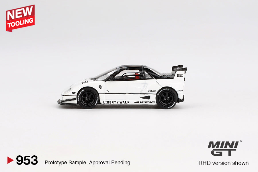 1:64 Mazda AZ-1 Liberty Walk LB40 -- White Tokyo Auto Salon -- Mini GT