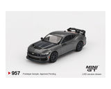 (Pre-Order) 1:64 Ford Mustang Dark Horse 2024 -- Carbonized Grey -- Mini GT