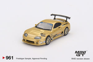 (Pre-Order) 1:64 Toyota Supra (A80) Top Secret GT-300 -- Top Secret Gold -- Mini GT