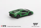 1:64 Lamborghini Countach LPI 800-4 -- Verde Medio (Green) -- Mini GT MGT00976