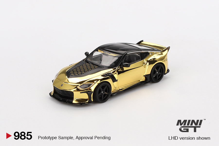 1:64 Nissan Z VeilSide FZ400 -- Gold Chrome -- Mini GT MGT00985