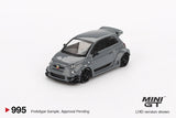 1:64 Fiat Abarth 595 LB-WORKS x Abas Works -- Grey -- Mini GT MGT00995