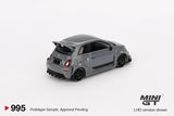1:64 Fiat Abarth 595 LB-WORKS x Abas Works -- Grey -- Mini GT MGT00995