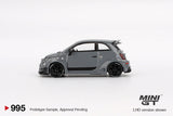 1:64 Fiat Abarth 595 LB-WORKS x Abas Works -- Grey -- Mini GT MGT00995