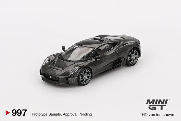 (Pre-Order) 1:64 Jaguar C-X75 Test Car -- Carbon Fiber -- Mini GT MGT00997