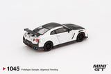 1:64 Nissan R35 GT-R Nismo 2024 -- Brilliant White Pearl -- Mini GT MGT01045