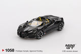 1:64 Bugatti W16 Mistral -- Black -- Mini GT MGT01058