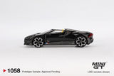 1:64 Bugatti W16 Mistral -- Black -- Mini GT MGT01058