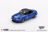 1:64 Mazda Miata MX-5 (NA) Tuned Version -- Dark Blue -- Mini GT MGT01069