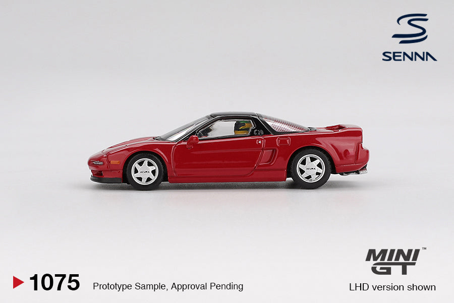 Pre-Order) 1:64 Honda NS-X Prototype -- Red -- Mini GT: Senna Collect