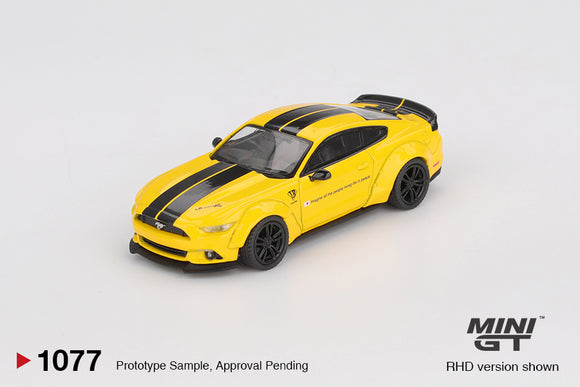 (Pre-Order) 1:64 Ford Mustang LB-WORKS -- Triple Yellow -- Mini GT