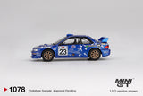 1:64 2000 Acropolis Rally -- #23 Subaru Impreza WRC99 -- Mini GT MGT01078