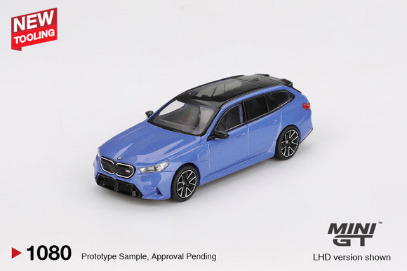 (Pre-Order) 1:64 BMW M5 Touring (G99) -- Marina Bay Blue Metallic -- Mini GT