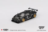 (Pre-Order) 1:64 Lamborghini Countach LB-WORKS -- Black -- Mini GT
