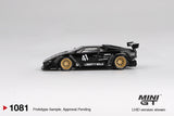 (Pre-Order) 1:64 Lamborghini Countach LB-WORKS -- Black -- Mini GT