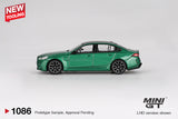 (Pre-Order) 1:64 BMW M5 (G90) -- Isle of Man Green Metallic -- Mini GT MGT01086