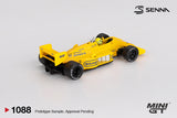 (Pre-Order) 1:64 1987 Ayrton Senna -- Monaco GP Winner -- #12 Lotus 99T -- Mini GT MGT01088