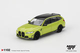 (Pre-Order) 1:64 BMW M3 (G81) M Performance Touring -- Sao Paulo Yellow -- Mini GT MGT01102
