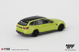 (Pre-Order) 1:64 BMW M3 (G81) M Performance Touring -- Sao Paulo Yellow -- Mini GT MGT01102