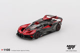 (Pre-Order) 1:64 Bugatti Bolide -- Red / Carbon Fibre -- Mini GT MGT01105