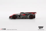 (Pre-Order) 1:64 Bugatti Bolide -- Red / Carbon Fibre -- Mini GT MGT01105