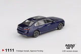 (Pre-Order) 1:64 BMW i7 xDrive60 -- Tanzanite Blue Metallic -- Mini GT MGT01111