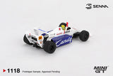 (Pre-Order) 1:64 1984 Ayrton Senna -- Monaco GP -- #19 Toleman TG184 -- Mini GT MGT01118