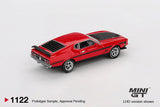(Pre-Order) 1:64 1971 Ford Mustang Mach 1 -- Race Red -- Mini GT MGT01122