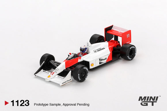 (Pre-Order) 1:64 1988 Alain Prost -- Japan GP -- #11 McLaren MP4/4 -- Mini GT MGT01123