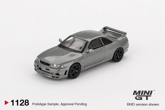 (Pre-Order) 1:64 Nissan Skyline GT-R (NISMO BCNR33 CRS Version) -- Dark Metal Gray -- Mini GT MGT01128