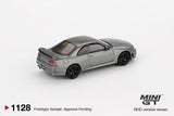 (Pre-Order) 1:64 Nissan Skyline GT-R (NISMO BCNR33 CRS Version) -- Dark Metal Gray -- Mini GT MGT01128