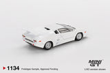 (Pre-Order) 1:64 Lamborghini Countach 25th Anniversary -- White -- Mini GT MGT01134