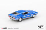 (Pre-Order) 1:64 Ford Mustang Mach 1 -- Grabber Blue -- Mini GT MGT01138