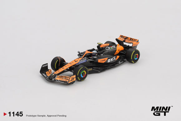 (Pre-Order) 1:64 2024 Lando Norris -- Hungarian GP -- #4 McLaren MCL38 -- Mini GT MGT01145