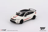(Pre-Order) 1:64 Honda Civic (FL5) Type R Ultimate Edition -- White -- Mini GT MGT01147