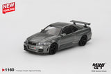 (Pre-Order) 1:64 Nissan Skyline GT-R  (NISMO BNR34 CRS) -- Dark Metal Gray -- Mini GT MGT01160