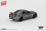 (Pre-Order) 1:64 Nissan Skyline GT-R  (NISMO BNR34 CRS) -- Dark Metal Gray -- Mini GT MGT01160