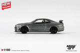 (Pre-Order) 1:64 Nissan Skyline GT-R  (NISMO BNR34 CRS) -- Dark Metal Gray -- Mini GT MGT01160