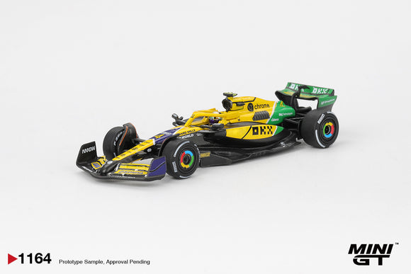 (Pre-Order) 1:64 2024 Lando Norris -- Monaco GP -- #4 McLaren MCL38 -- Mini GT MGT01164