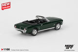 (Pre-Order) 1:64 Ford Mustang Convertible 1964 -- Highland Green -- Mini GT MGT01166