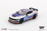 (Pre-Order) 1:64 Ford Mustang Dark Horse -- #24 Ford Performance Racing School -- Mini GT MGT01172