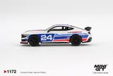 (Pre-Order) 1:64 Ford Mustang Dark Horse -- #24 Ford Performance Racing School -- Mini GT MGT01172