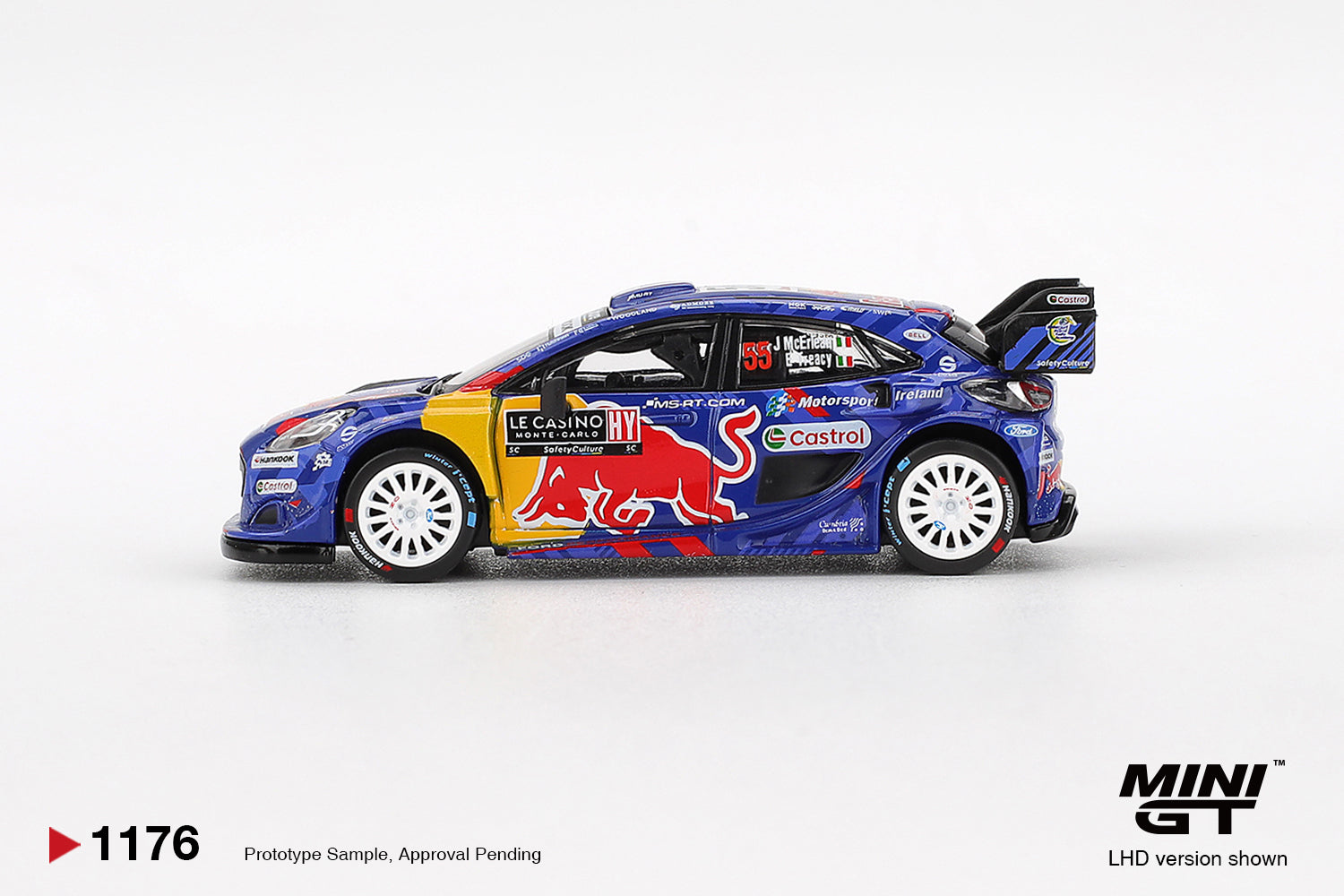 Pre-Order) 1:64 2025 Rally Monte-Carlo -- #55 Ford Puma Rally1 -- Min