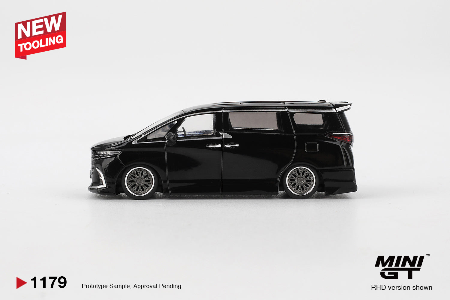 Pre-Order) 1:64 Toyota Alphard 40 KUHL -- Black -- Mini GT MGT01179