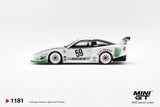 (Pre-Order) 1:64 Nissan 180SX LB-Super Silhouette -- #59 White -- Mini GT MGT01181