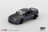 (Pre-Order) 1:64 Nissan Skyline GT-R Top Secret VR32 -- Stealth Grey -- Mini GT MGT01187
