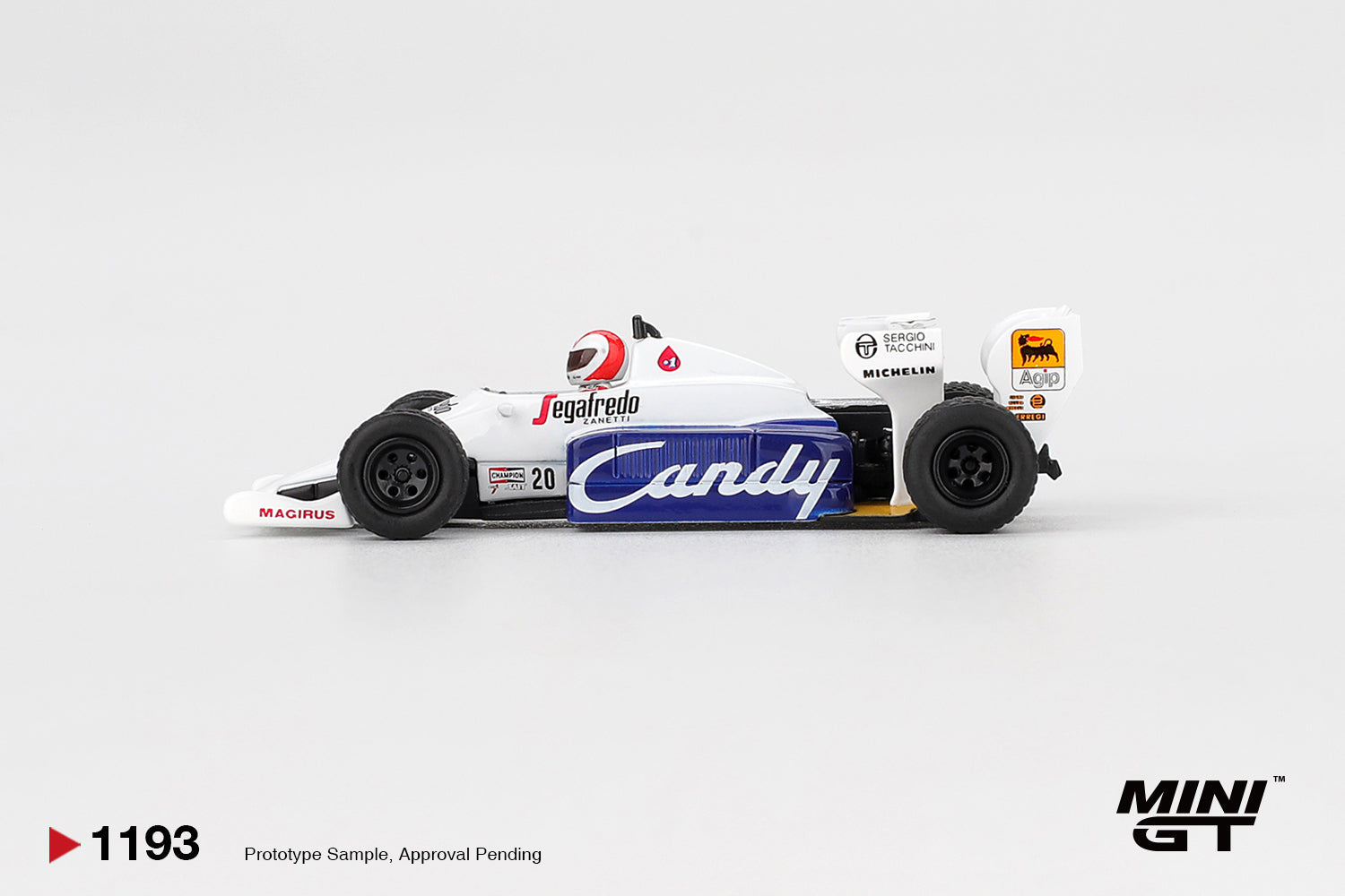 1:64 1984 Johnny Cecotto -- Monaco GP -- #20 Toleman TG184 -- Mini GT 1:64 1984 Johnny Cecotto -- Monaco GP -- #20 Toleman TG184 -- Mini GT