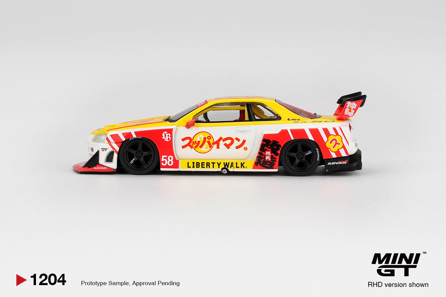 華*様 MINI GT Nissan LB-ER34 スーパーモデル ブラジル Brazil Exclusive Mini GT 1:64 Nissan LB-ER34 Super Silhouette