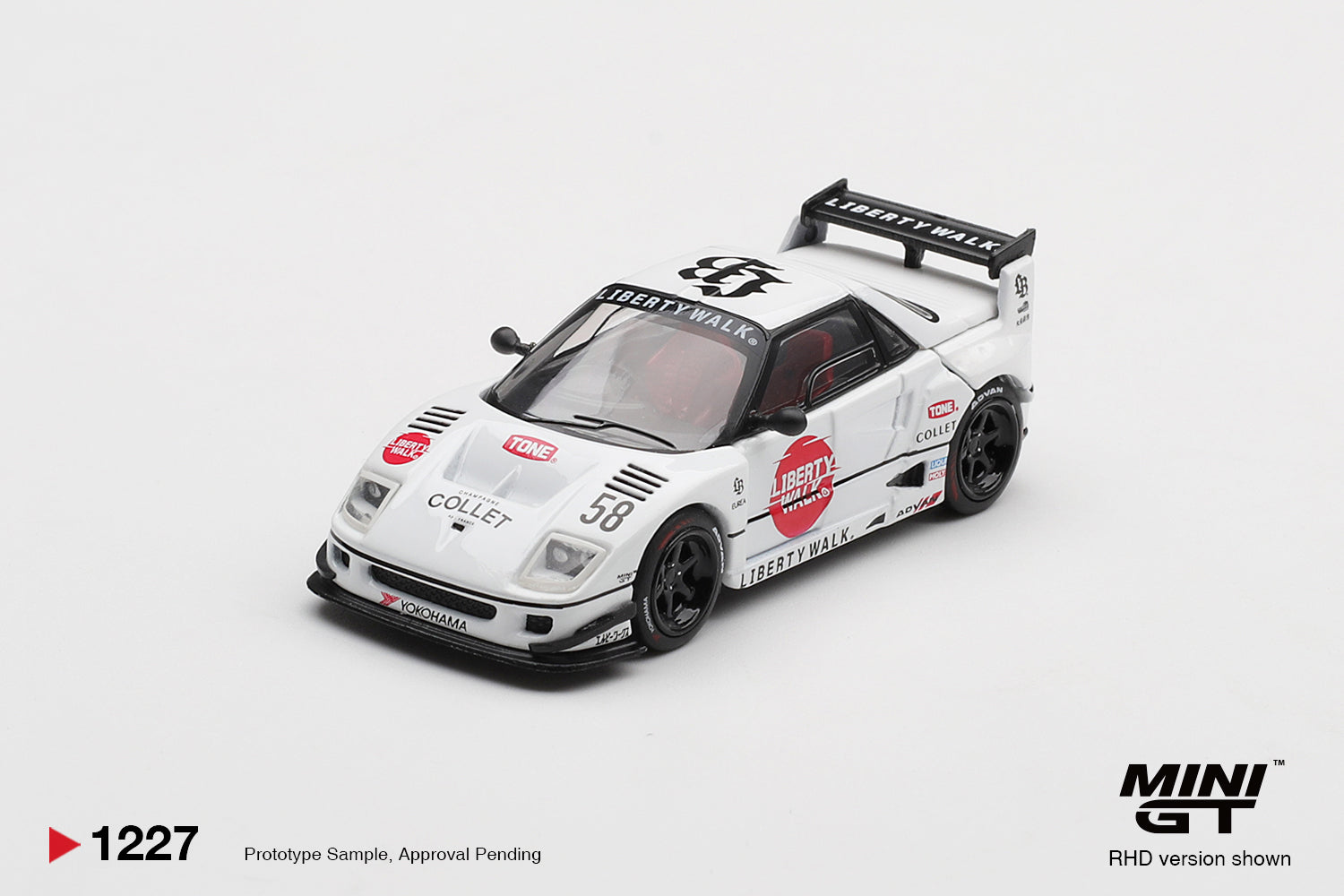 Pre-Order) 1:64 Mazda AZ-1 Liberty Walk LB40-- LB-Hinomaru -- Mini GT